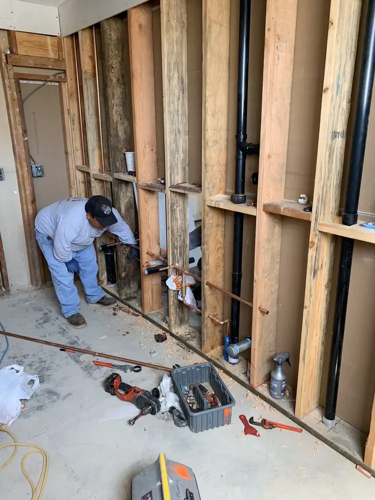 Commercial rough-in plumbing for Gas Line Repair in North Granby